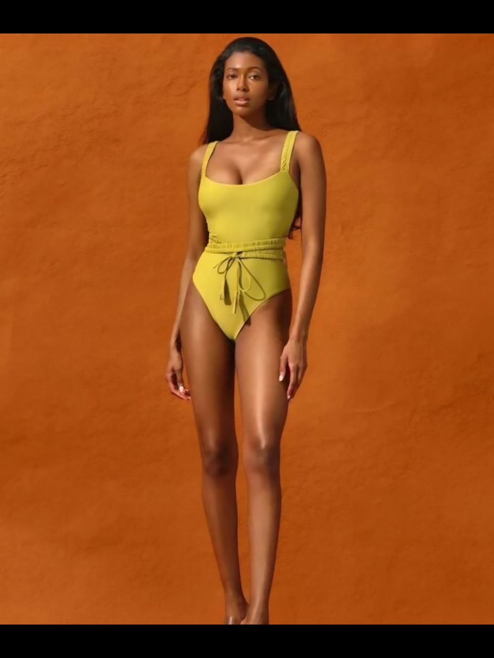 Andrea Iyamah Wasabi Green One-Piece Swimsuit